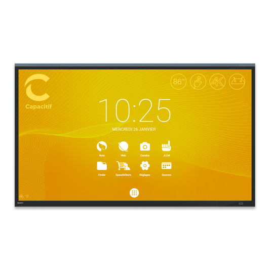 Ecran interactif tactile Capacitif Android SpeechiTouch UHD 86"